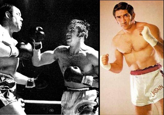 José Manuel Urtain durante su época de campeón de boxeo.