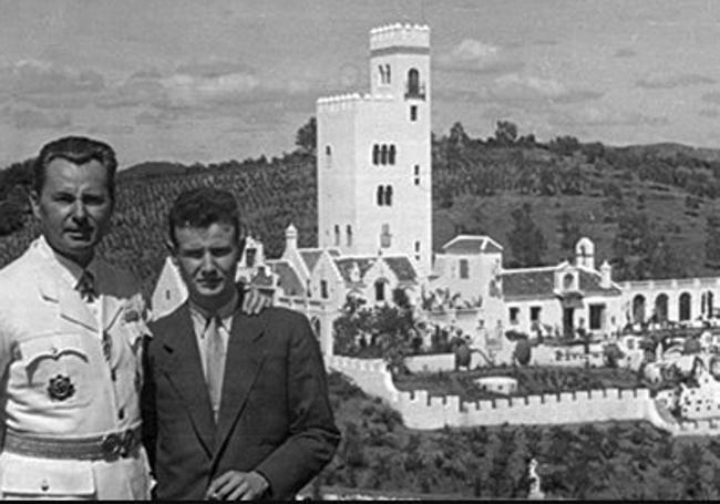 Degrelle y su fastuosa mansión de La Carlina, en Sierra Morena.