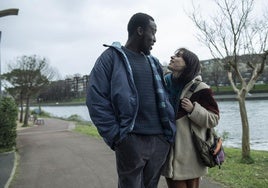 Sambou Diaby eta Jone Laspiur, 'Faisaien irla' filmeko protagonistak