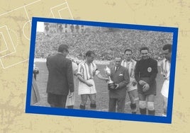 Benito Díaz, en un homenaje recibido en Atotxa.