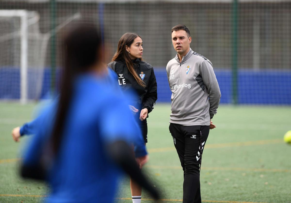 Yerai Martin en un entrenamieno en Unbe.