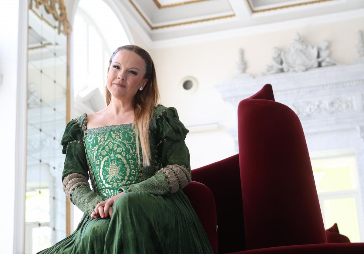 Silvia Villaú, que interpreta a Julieta, este jueves en Donostia.