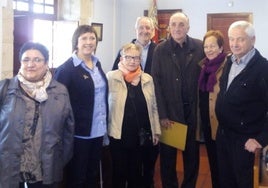 Daniel Aranguren, tercero por la derecha, en la recepción de 2015.