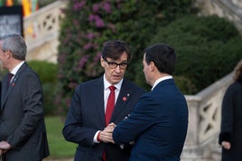 Salvador Illa e Imanol Pradales, en la conferencia de presidentes autonómicos celebrada en Santander en diciembre del pasado año.