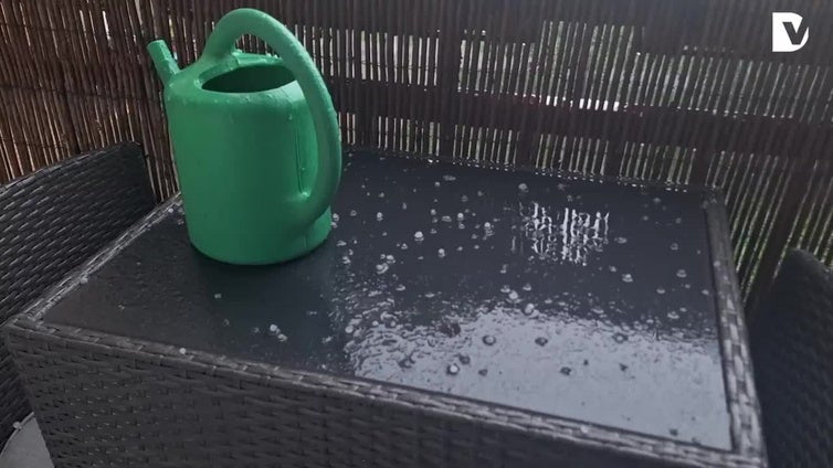 Granizada en Irun