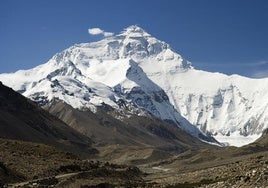 Vista de la legendaria montaña del Everest.
