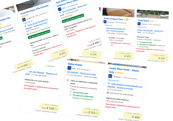 Hoteles al triple de su precio y autocaravanas a 117 euros la noche: así revienta los precios en Gipuzkoa la final de la Europa League