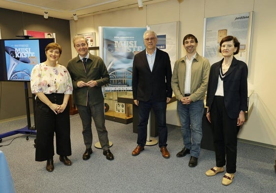 Otaegi, Iturbe, Leiñena, Palencia y Arzamendi en la presentación del Musikaste.