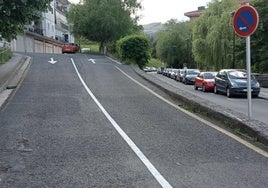 Tramo de San Ignacio donde ya está en vigor el cambio de sentido en la circulación.