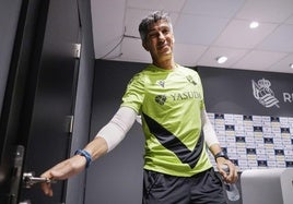 Imanol se despedirá de la afición de la Real el domingo en Anoeta.