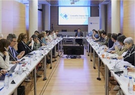 Reunión de este miércoles del Pacto de Salud.
