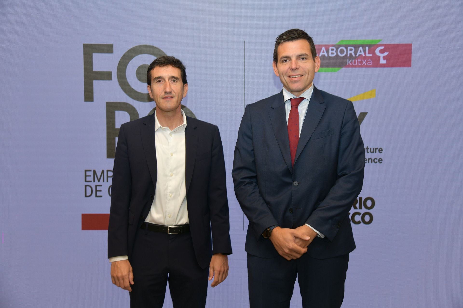 Mikel Martínez (director general Burdinola) y Josu Imaz (CEO Tubacex).
