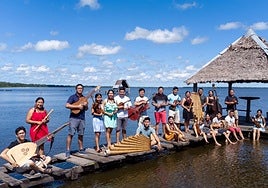 Los integrantes del Ensamble Moxos estarán este sábado en la parroquia del Juncal.
