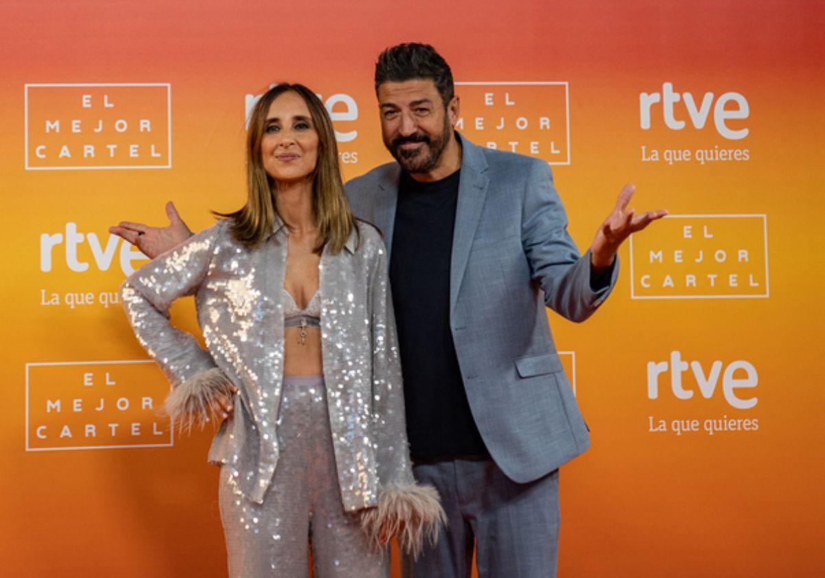 Tony Aguilar y Julia Varela, presentadores de Eurovisión para TVE.