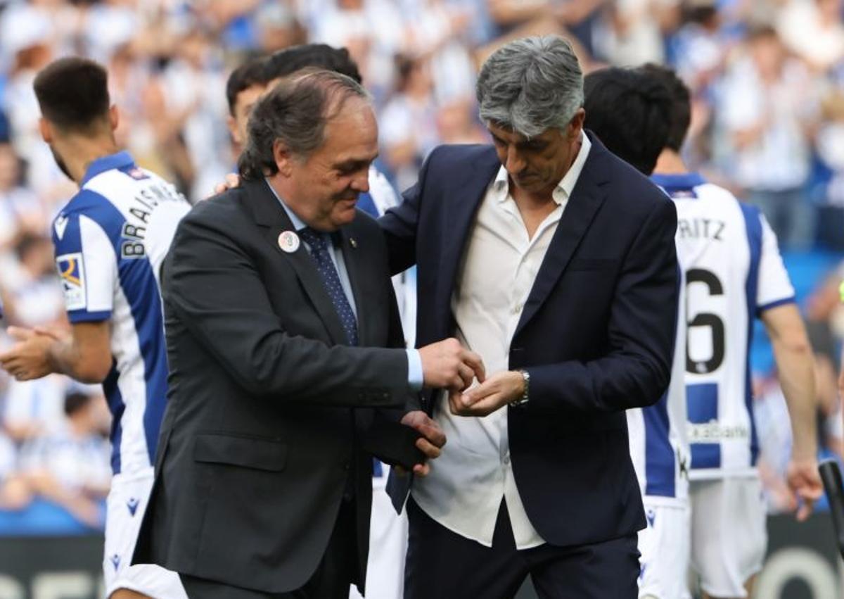 Imagen secundaria 1 - Agur al Reale Arena: Bultzada pide a la Real Sociedad «respetar el nombre de Anoeta»