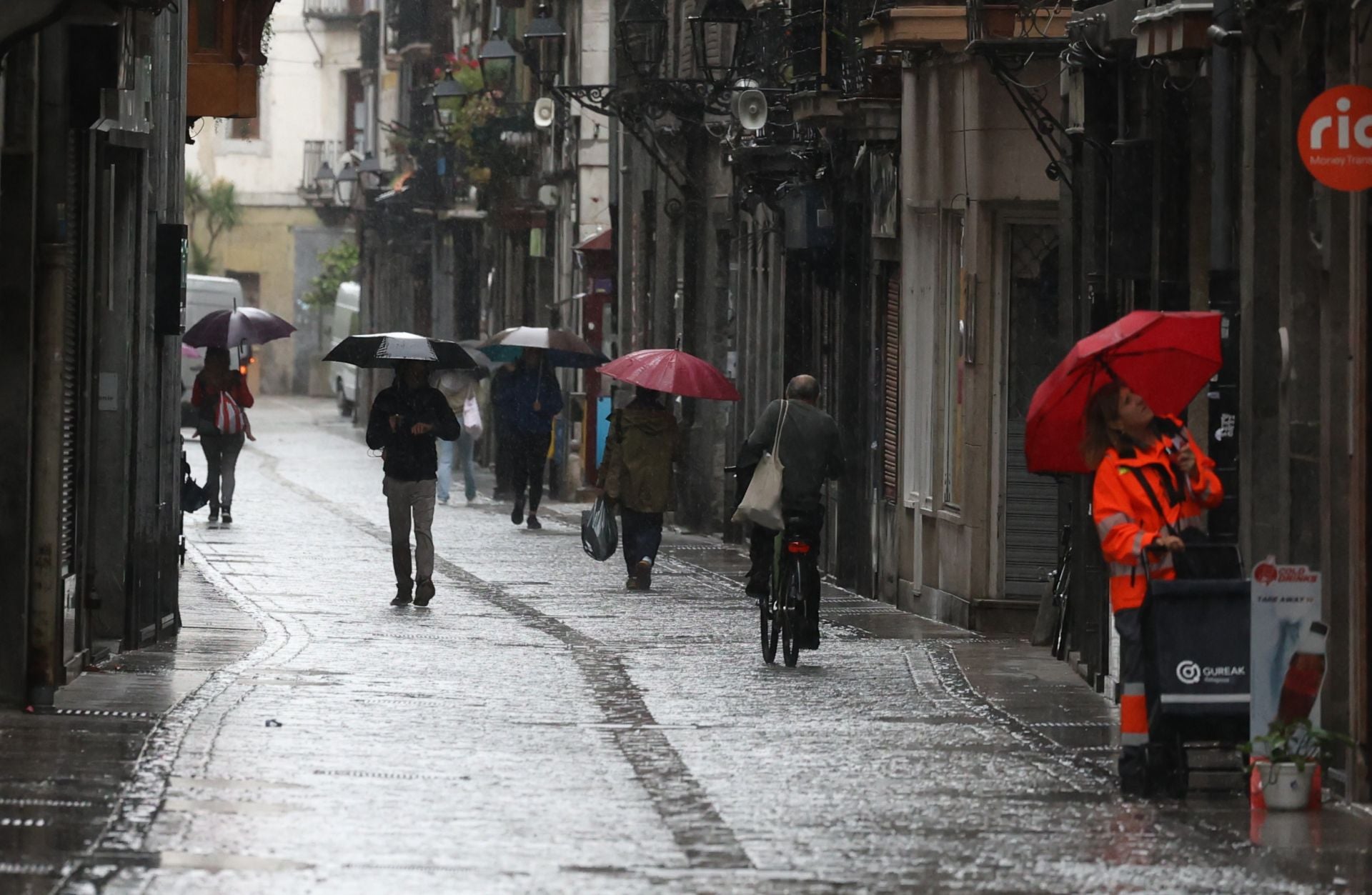 Las fuertes lluvias azotan Gipuzkoa
