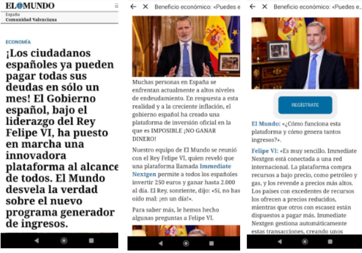 El mensaje en el que el Rey Felipe VI promete acabar con todas tus deudas… es un fraude