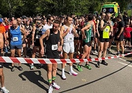 La línea de salida acumuló mucha emoción como viene siendo habitual en esta cita que año tras año se celebra en un paraje espectacular.