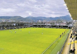 Imagen de un partido del Real Unión en el Stadium Gal.