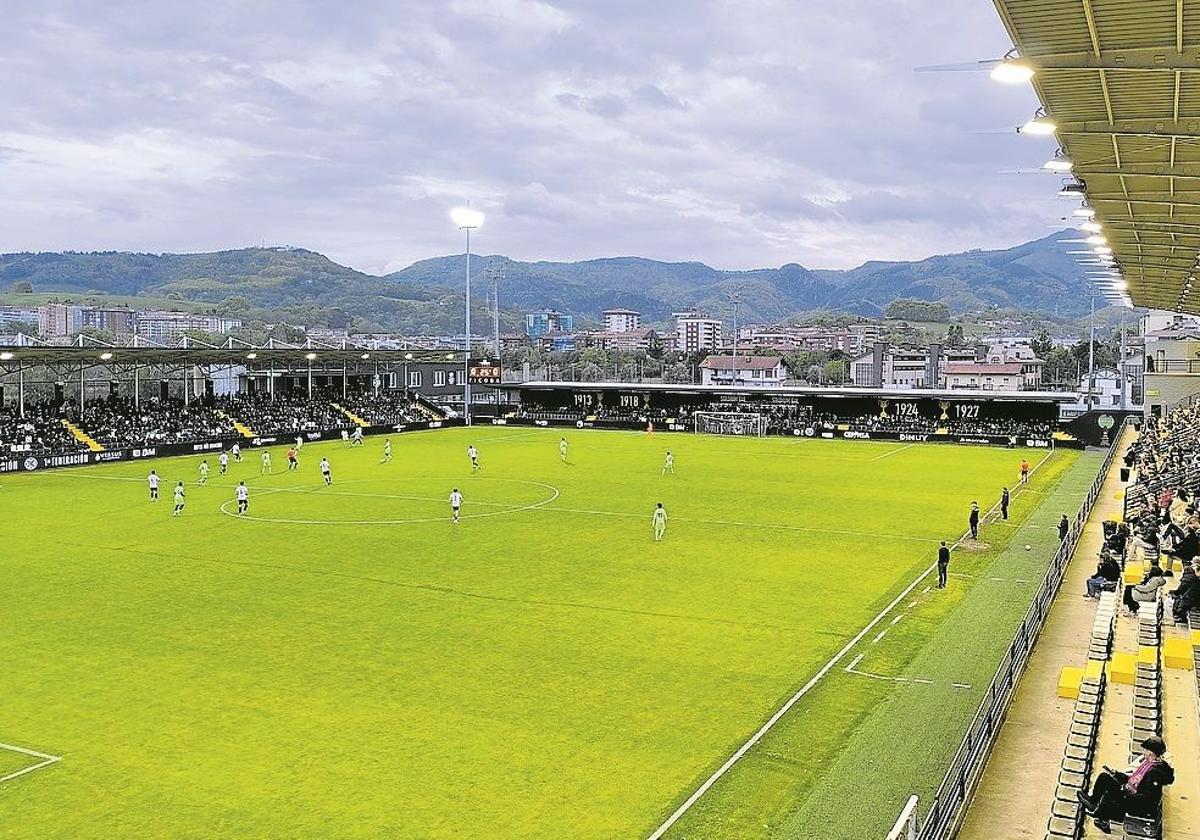Imagen de un partido del Real Unión en el Stadium Gal.