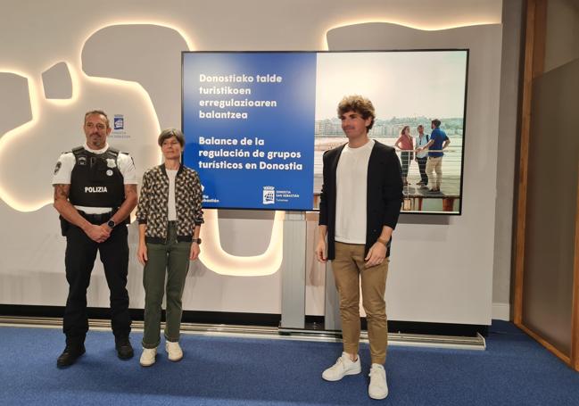 Presentación del balance de la regulación de grupos turísticos en Donostia
