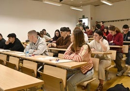 Alumnos guipuzcoanos en la pasada Selectividad.