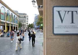 Vivienda turística en el centro de Donostia.