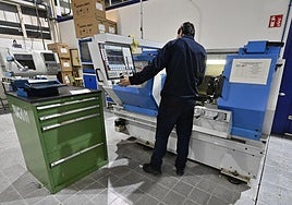 Un alumno en Goierri Eskola de Ordizia.