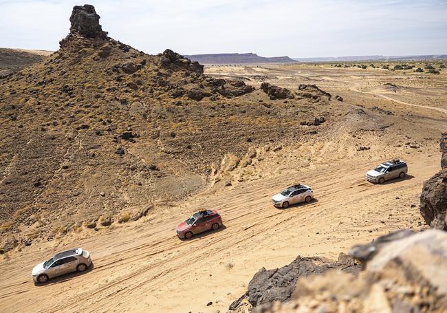 La XXI edición del Desierto de los Niños contó este año con la lluvia y el agua como protagonista, sin embargo los Santa Fe, Ioniq5 y Tucson se comportaron a la perfección en todos los terrenos