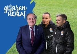 La presentación oficial de Sergio y Bretos en la Real Sociedad