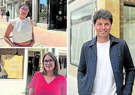 Ana Sánchez, Cristina Alfonso y Mikel Etxaniz.
