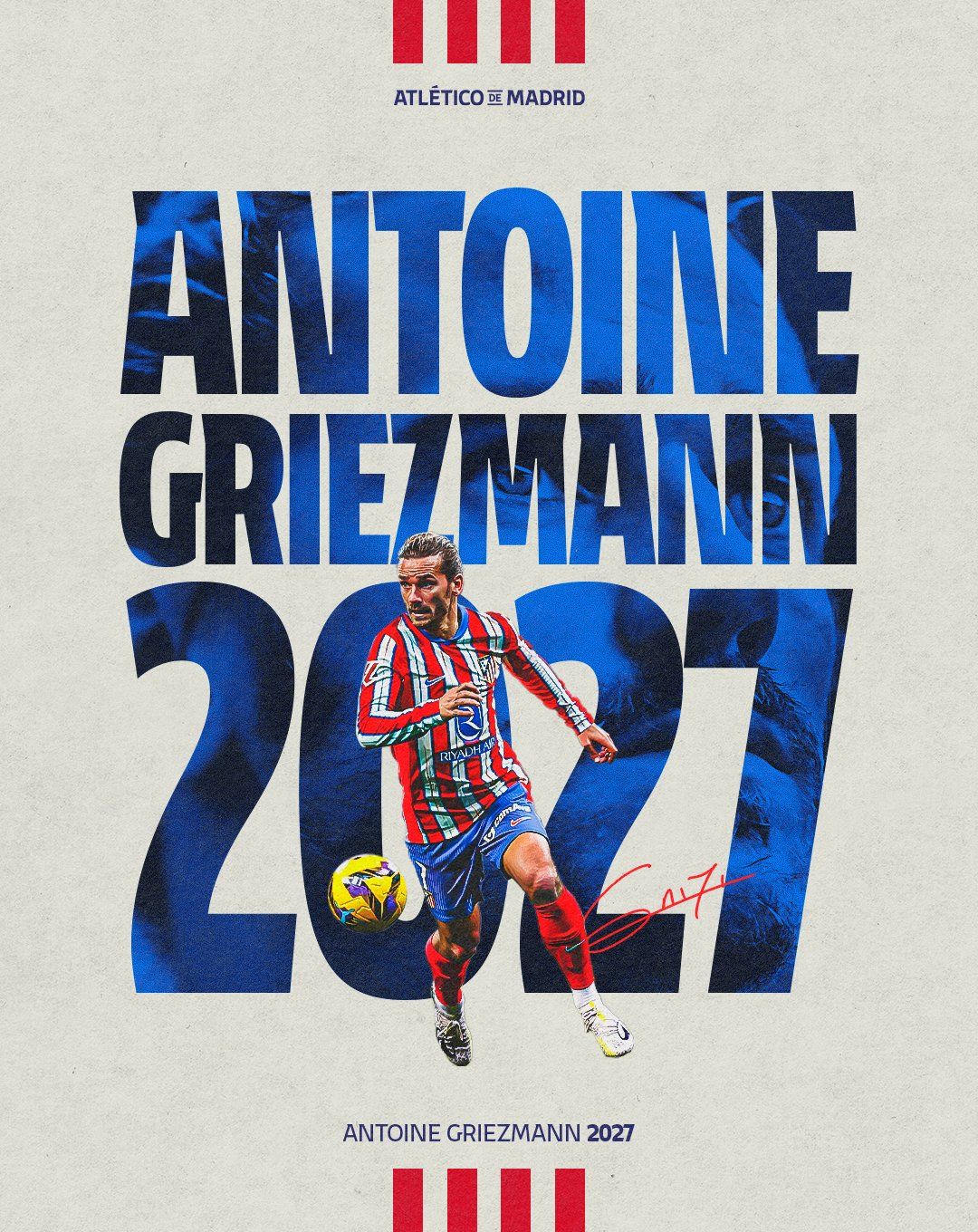 Anuncio de la renovacióbn de Griezmann