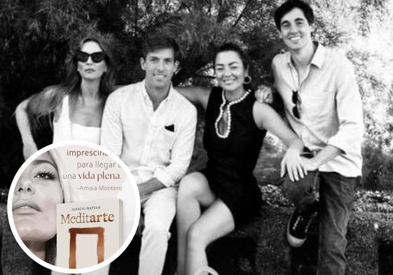 Idoia Montero, Beltrán Gortázar y Amaia Montero junto a Ignacio Mateos en una foto subida por la cantante a redes.