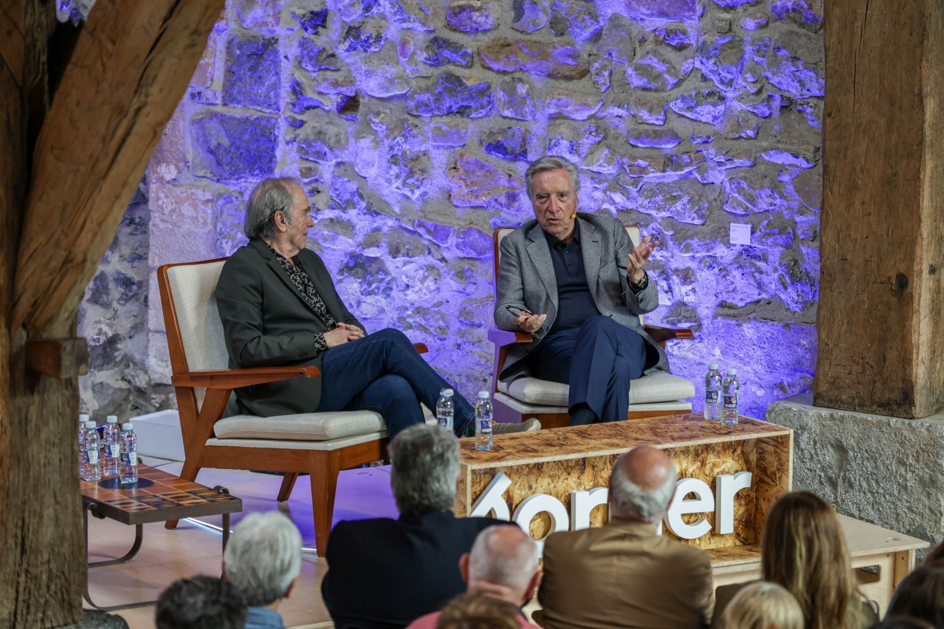 Encuentro de Serrat y Gabilondo en Chillida Leku