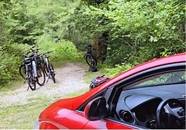 Herido un ciclista de 43 años tras sufrir una caída en una pista en Lesaka