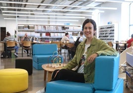Ingeniera industrial por Tecnun, investigadora en Vicomtech, Nerea posa en el MediaLab de Tabakalera.