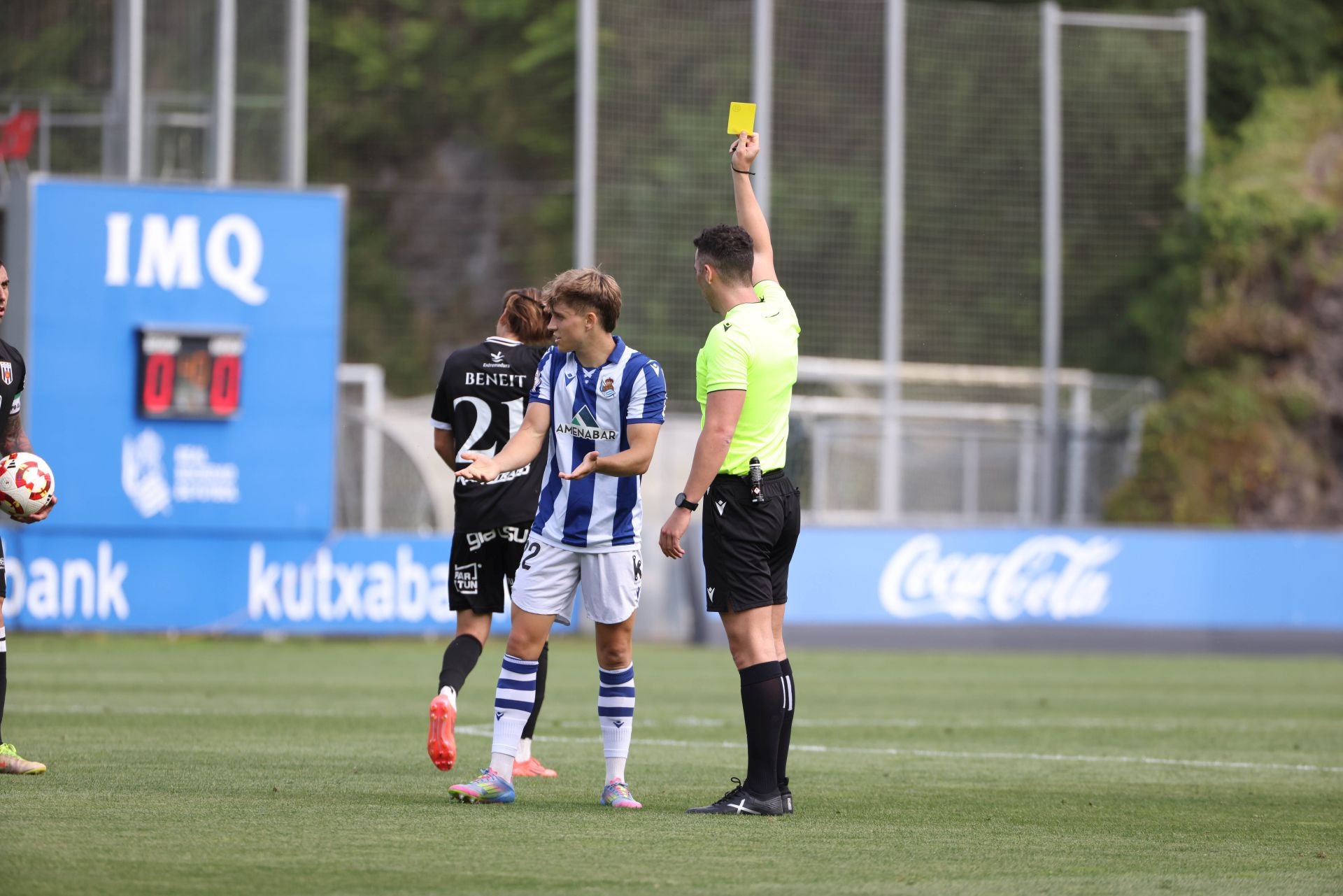Imanol, entre el millar y medio de espectadores en Zubieta para ver al Sanse