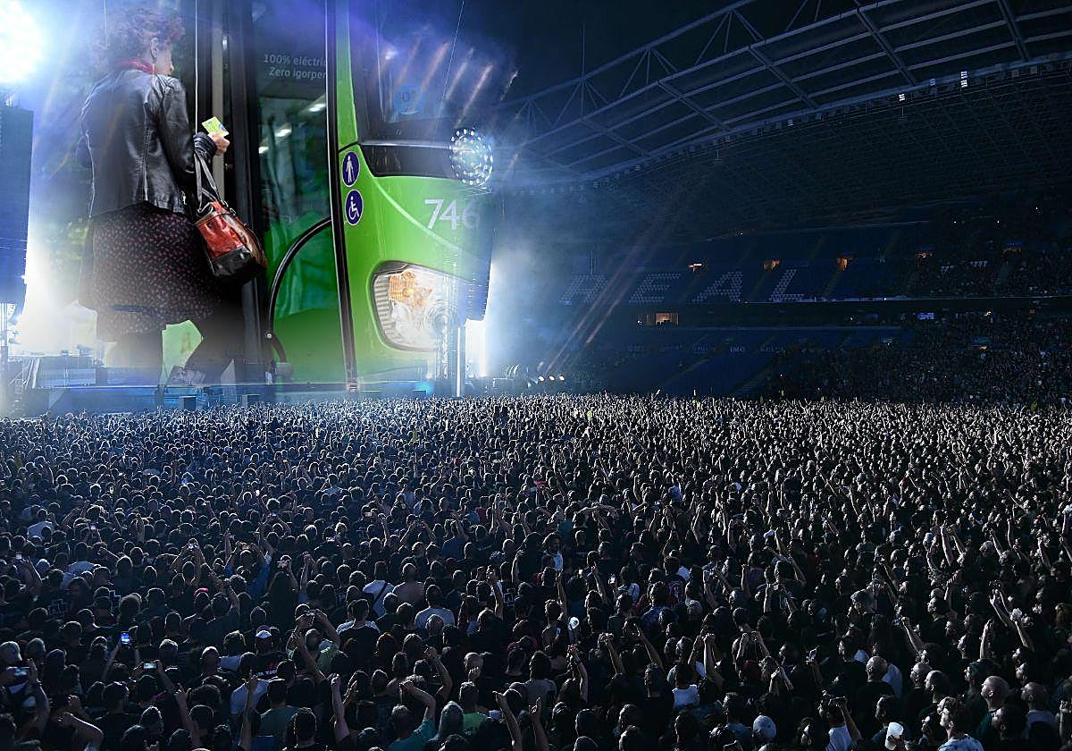 Servicios especiales de transporte público por el concierto de Fermin Muguruza en Donostia
