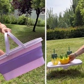 La cesta plegable 2 en 1 viral, ideal para la playa y los picnics en el parque de este verano