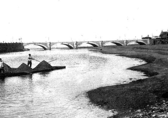 Puente Santa Catalina con cinco (hoy cuatro) arcos.