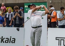 Olazabal, en una edición del PGAe Open en Meaztegi.