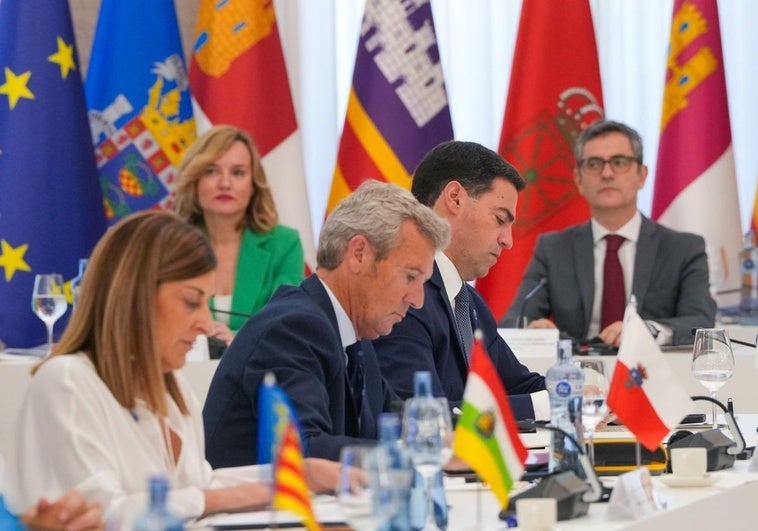 El lehendakari, Imanol Pradales, durante la Conferencia de Presidentes celebrada el pasado viernes en Barcelona.