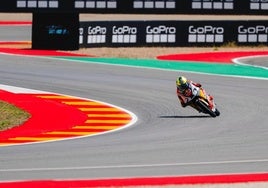 Beñat Fernández en el circuito Motorland de Aragón el pasado fin de semana.
