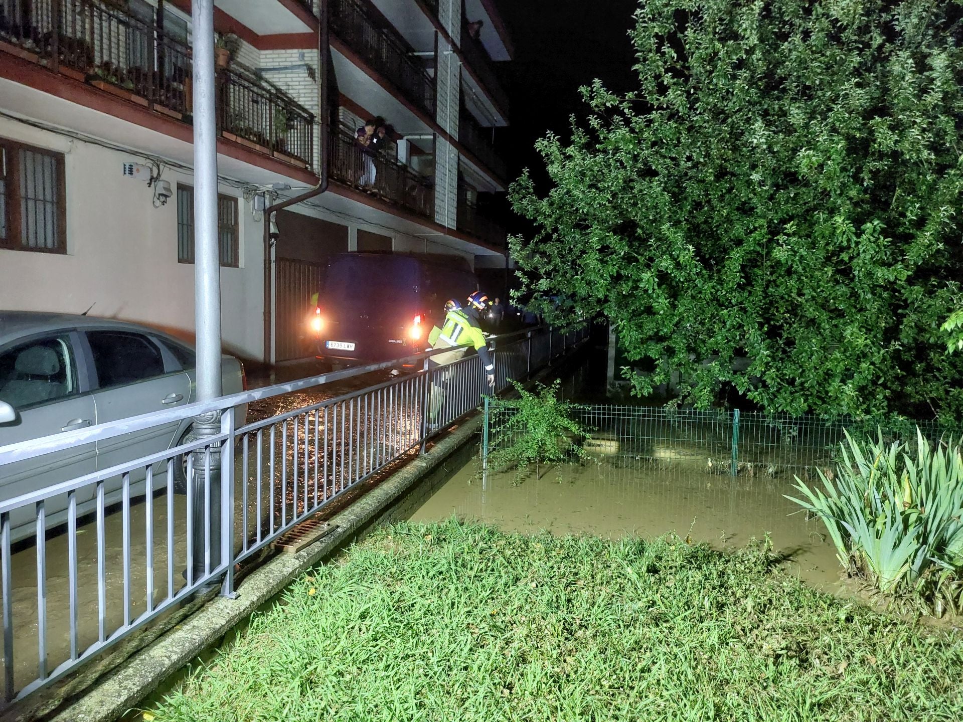 Las imágenes de los desperfectos que deja la tromba de agua en Tolosaldea y Goierri