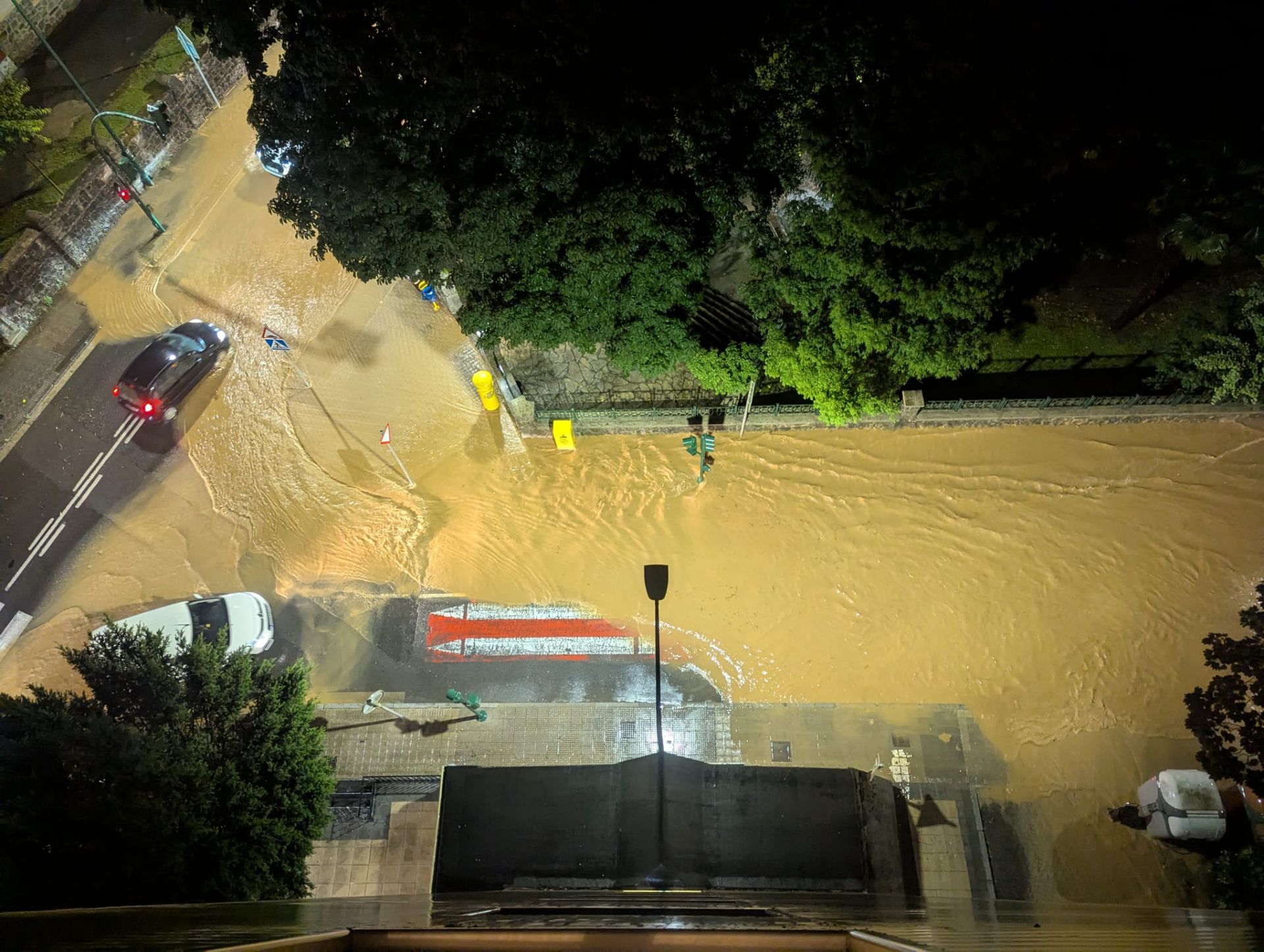 Las imágenes de los desperfectos que deja la tromba de agua en Tolosaldea y Goierri