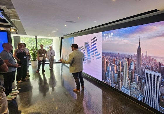 Una de las salas del Innovation Studio de IBM, en Manhattan.