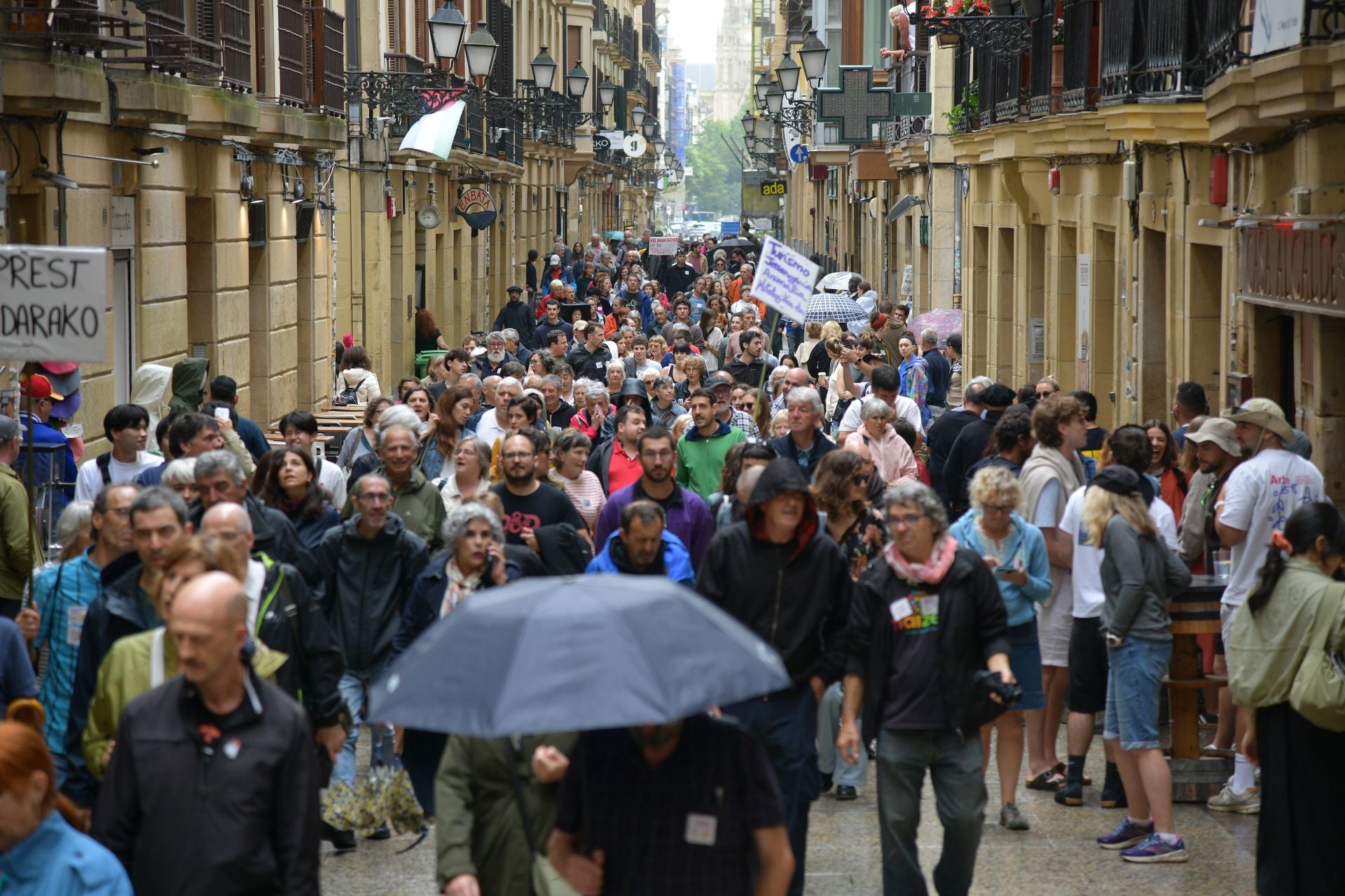 Manifestación en San Sebastián contra la «turistificación»