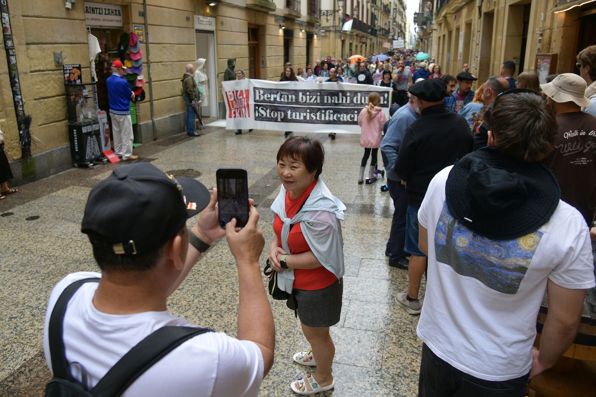 Manifestación en San Sebastián contra la «turistificación»