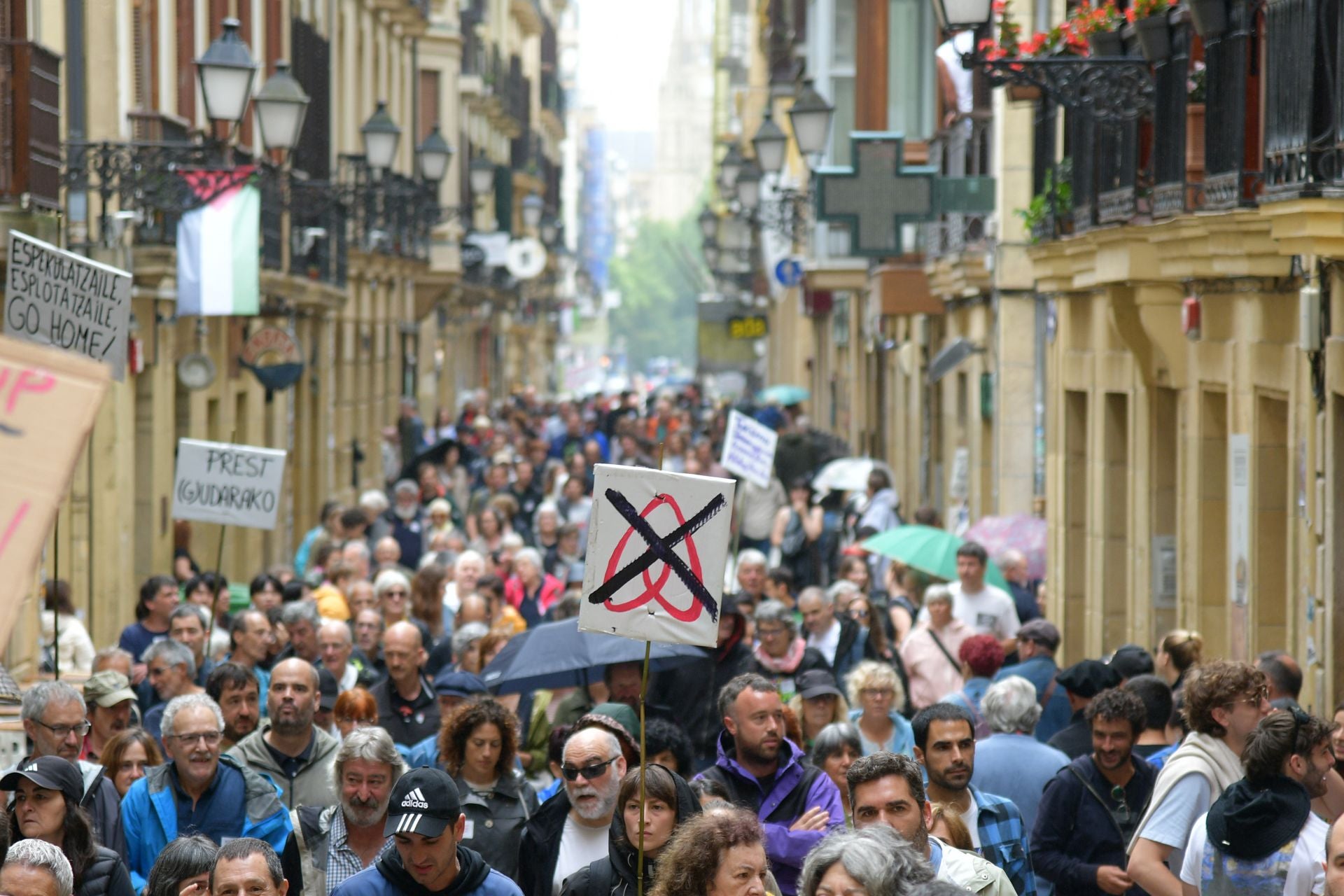 Manifestación en San Sebastián contra la «turistificación»