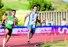Andoni Calbano logró la victoria en los 200 metros superando a Adriá Alfonso.